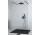 Sprchový kút Walk In Besco Aveo Due Black, 120x195cm, sklo číre, profil čierna matnéný
