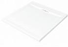 Štvorcová sprchová vanička Besco Axim Ultraslim, 80x80cm, akrylátové, biely