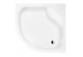Štvorcová sprchová vanička Besco Aquarius Slimline, 90x90cm, akrylátové, biely