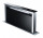 Okap stolný Franke Downdraft FDW 908 IB XS, 80x12cm, brúsená oceľ/čierne sklo