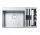 Drez wbudowywany Franke Box Center BWX 220-54-27, príslušenstvo s pravé stronie, 86x51cm, brúsená oceľ