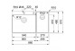 Drez wbudowywany Franke Box Center BWX 220-54-27, príslušenstvo s pravé stronie, 86x51cm, brúsená oceľ