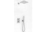 Sprchový set Kohlman Excelent, podomietkový, štvorcová Horná sprcha 25cm, 2 výstupy vody, chróm
