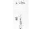 Sprchový set Kohlman Foxal, podomietkový, okrúhla Horná sprcha 30cm, 2 výstupy vody, chróm