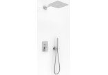 Sprchový set Kohlman Foxal, podomietkový, štvorcová Horná sprcha 20cm, 2 výstupy vody, chróm