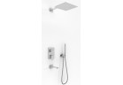 Vanová souprava Kohlman Saxo, podomietkový, štvorcová Horná sprcha 40cm, 3 výstupy vody, chróm