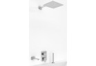 Vanová souprava Kohlman Saxo, podomietkový, štvorcová Horná sprcha 25cm, 3 výstupy vody, chróm