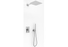 Sprchový set Kohlman Dexame, podomietkový, štvorcová Horná sprcha 30cm, 2 výstupy vody, chróm