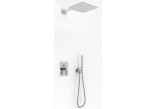 Sprchový set Kohlman Saxo, podomietkový, štvorcová Horná sprcha 20cm, 2 výstupy vody, chróm