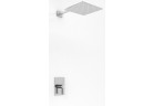 Sprchový set Kohlman Dexame, podomietkový, štvorcová Horná sprcha 25cm, 1 wyjście vody, chróm