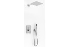 Sprchový set Kohlman Nexen, podomietkový, štvorcová Horná sprcha 20cm, 2 výstupy vody, chróm