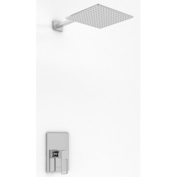 Sprchový set Kohlman Dexame, podomietkový, štvorcová Horná sprcha 20cm, 1 wyjście vody, chróm