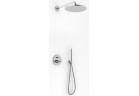 Sprchový set Kohlman Maxima, podomietkový, okrúhla Horná sprcha 30cm, 2 výstupy vody, chróm