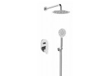 Sprchový set Graff Shoreland, podomietkový, Batéria termostatická, okrúhla Horná sprcha 250mm, sluchátko 3-funkčná, sprchová tyč, leštený chróm