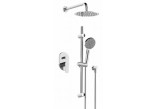 Sprchový set Graff Shoreland, podomietkový, okrúhla Horná sprcha 250mm, sluchátko 3-funkčná, leštený chróm