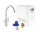 Súprava Grohe Blue Professional, jednostka chłodząca s batériou v tvare C, do vody gazowanej, obracana výtokové rameno, chróm 