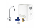 Súprava Grohe Blue Professional, jednostka chłodząca s batériou Mono v tvare C, do vody gazowanej, obracana výtokové rameno, chróm 