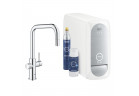 Súprava startowy Grohe Blue Home, jednostka chłodząca s batériou v tvare U, do vody gazowanej, výsuvné i obracana výtokové rameno, chróm 