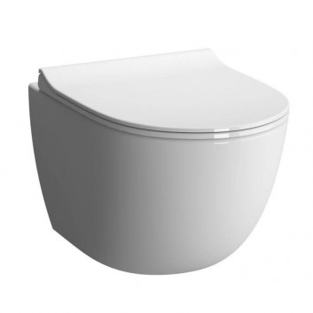 Misa WC závesné Vitra Sento, 54x36,6cm, bez splachovacieho kruhu, biela