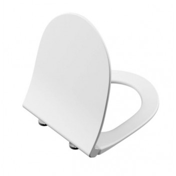 Sedátko WC Vitra Metropole Slim, s pozvoľným sklápaním, 44x36cm, biela