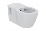 Závesné wc dla osób niepełnosprawnych Ideal Standard Connect Freedom, 71x36,5cm, rimless, bez kołnierza, biela