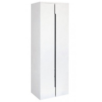 Skrinka výška boczna Oristo Silver, 35cm, ľavé, dwoje dverí, biely lesklá