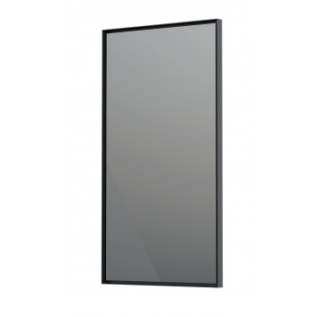 Zrkadlo w ramie Oristo Neo, 40cm, závesné, bez osvetlenia, čierna matnéný