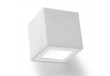 Nástenné svietidlo keramický Sollux Ligthing Sigma, 42cm, E27 1x60W, biely