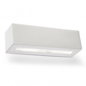 Nástenné svietidlo keramický Sollux Ligthing Leo, 15cm, E27 1x60W, biely