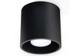 Plafon Sollux Ligthing Orbis 1, 10cm, okrúhly, GU10 1x40W, čierna