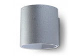 Nástenné svietidlo Sollux Ligthing Orbis 1, 10cm, okrúhly, G9 1x40W, šedý