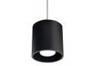 Lampa Závěsná Sollux Ligthing Orbis 1, 10cm, okrúhla, GU10 1x40W, čierna