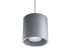 Lampa Závěsná Sollux Ligthing Orbis 1, 10cm, okrúhla, GU10 1x40W, szara