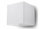 Nástenné svietidlo Sollux Ligthing Quad 1, 10cm, štvorcová, G9 1x40W, biely