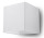 Nástenné svietidlo Sollux Ligthing Quad 1, 10cm, štvorcová, G9 1x40W, biely