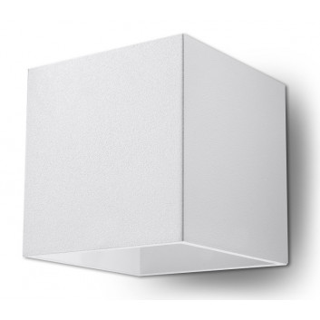 Nástenné svietidlo Sollux Ligthing Quad 1, 10cm, štvorcová, G9 1x40W, šedý