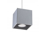 Lampa Závěsná Sollux Ligthing Quad 1, 10cm, štvorcová, GU10 1x40W, čierna