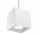 Lampa Závěsná Sollux Ligthing Quad 1, 10cm, štvorcová, GU10 1x40W, biely