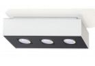 Plafon Sollux Ligthing Mono 3, 34x14cm, pravouhlý, GU10 3x40W, biely
