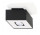 Plafon Sollux Ligthing Mono 1, 14cm, štvorcová GU10 1x40W, čierna
