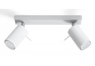 Plafon dvojitý Sollux Ligthing Ring 2, 30cm, GU10 2x40W, biely