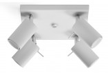 Plafon trojnásobný Sollux Ligthing Ring 3, 45cm, GU10 3x40W, biely