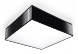Lampa Závěsná Sollux Ligthing Horus 45, štvorcová, 45cm, E27 2x60W, čierna