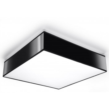 Plafon Sollux Ligthing Horus 35, štvorcová, 35cm, E27 2x60W, čierna