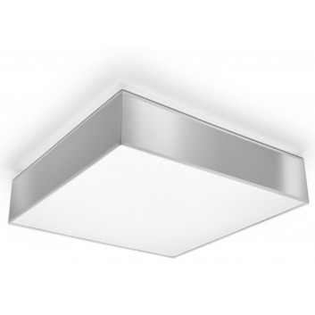 Plafon Sollux Ligthing Horus 45, štvorcová, 45cm, E27 3x60W, čierna