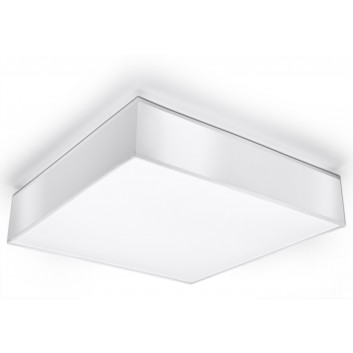 Plafon Sollux Ligthing Horus 45, štvorcová, 45cm, E27 3x60W, šedý