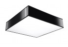 Plafon Sollux Ligthing Horus 25, štvorcová, 25cm, E27 1x60W, čierna
