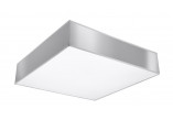 Plafon Sollux Ligthing Horus 25, štvorcová, 25cm, E27 1x60W, čierna