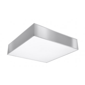 Plafon Sollux Ligthing Horus 25, štvorcová, 25cm, E27 1x60W, čierna