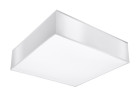 Plafon Sollux Ligthing Horus 25, štvorcová, 25cm, E27 1x60W, biely